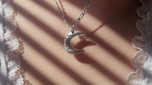 Waxing Crescent Charm
